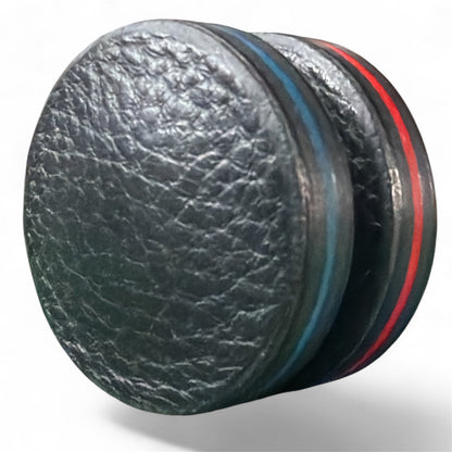 Lightsabers Cindell Fidget Macaron — black Badalassi Carlo Minerva Box leather with blue and red inside layers
